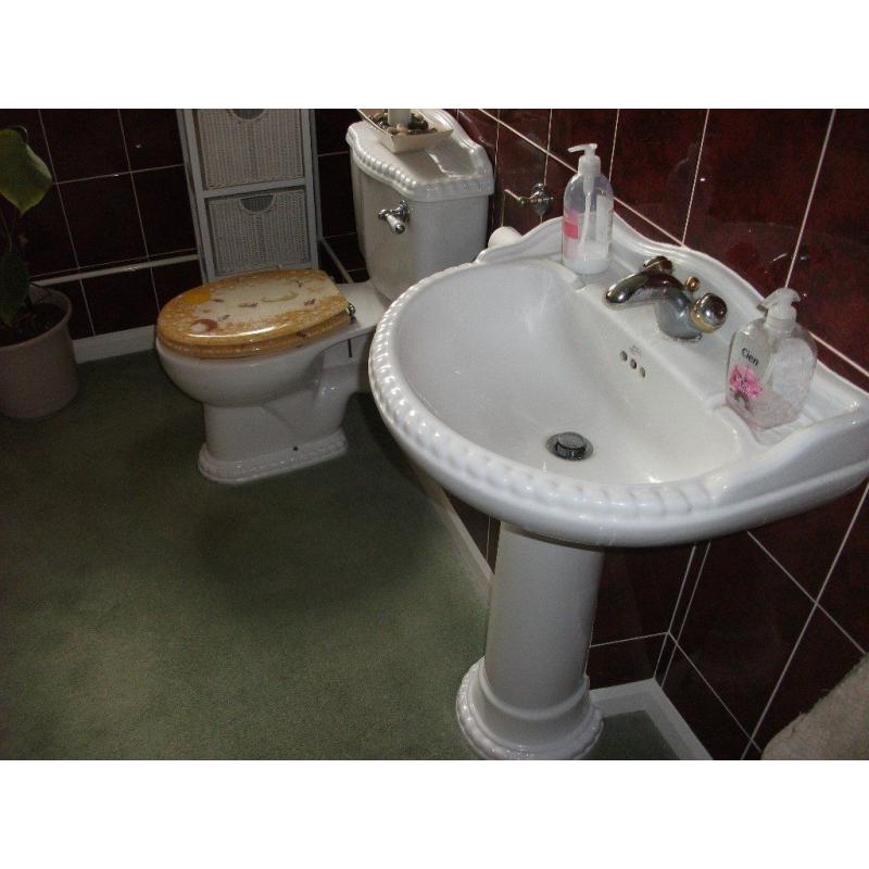 Basin and wc