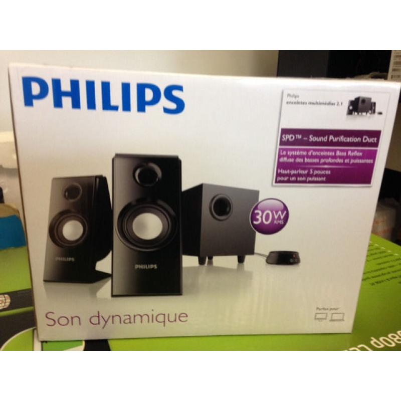Philips SPA4355 2.1 Multimedia Speakers - Black. Product code:108/6391