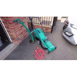 Qualcast Electric mover and strimmer.