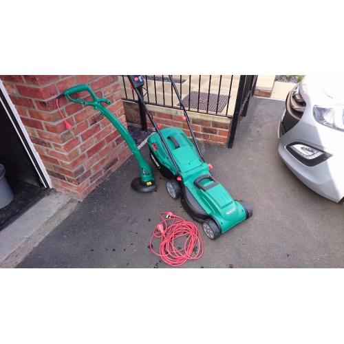 Qualcast Electric mover and strimmer.