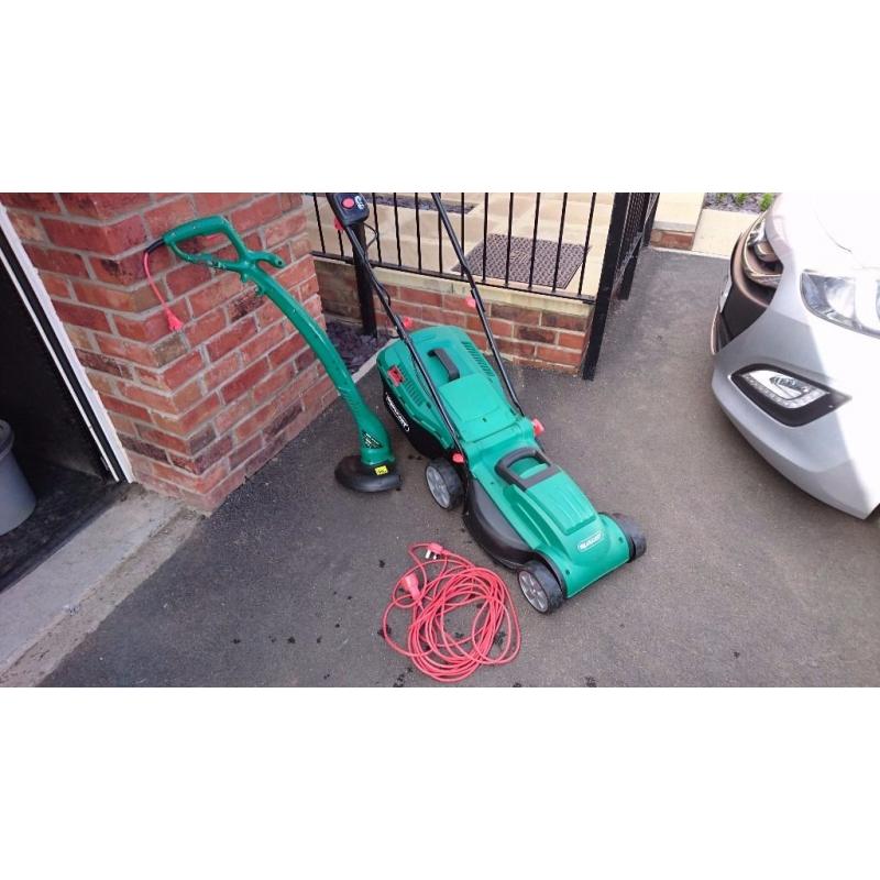 Qualcast Electric mover and strimmer.