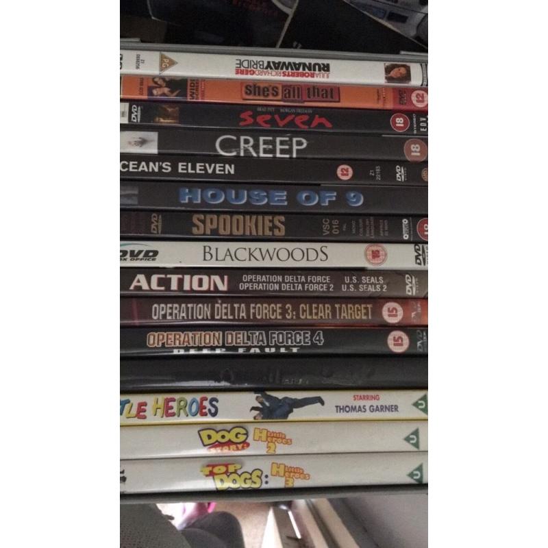 Lots of DVD's for sale