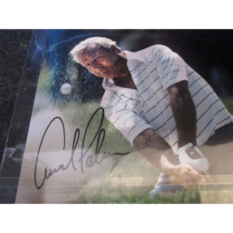 ARNOLD PALMER HAND SIGNED PHOTO WITH COA-GOLF