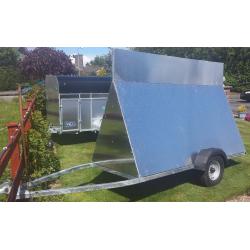 NEW 8ft ADVERTISING TRAILER WITH ALUMINIUM PANELS LED LIGHTS AVAILABLE AT ARMAGH TRAILERS