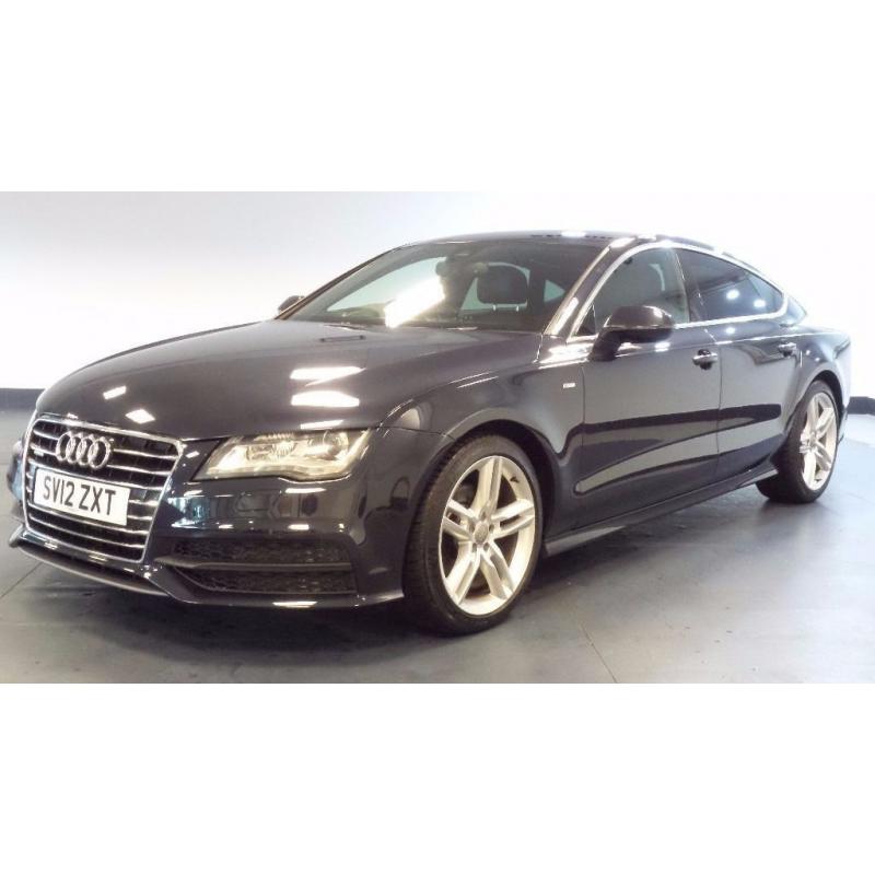2012 12 AUDI A7 3.0 S LINE TDI QUATTRO AUTO BLUE 1 OWNER(PART EX WELCOME)***FINANCE AVAILABLE*