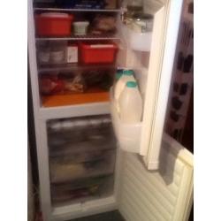Hoover fridge freezer half and half white