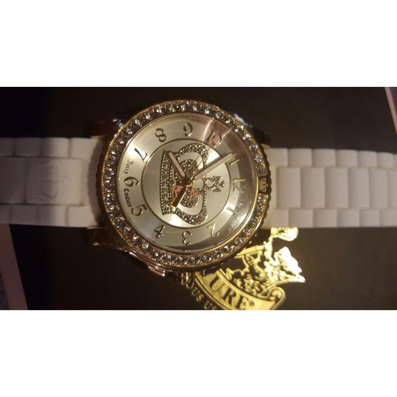 Juicy Couture Jelly Strap Gold Watch