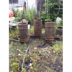 Cast iron litter bins