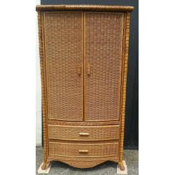 Wicker double wardrobe
