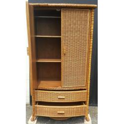 Wicker double wardrobe