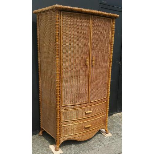 Wicker double wardrobe