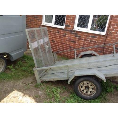 Trailer galvanised 8x5 trailer with drive up loading ramp