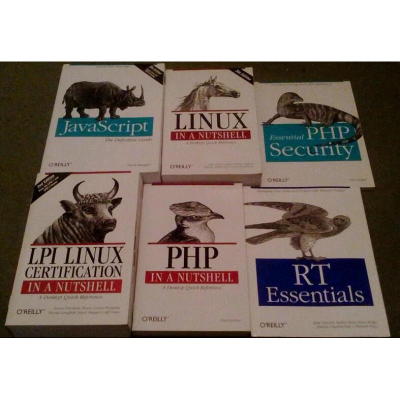 Linux o'reilly books, like new. Php javascript