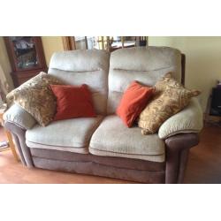 Sofas and footstool clean good condition