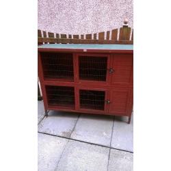 2 storey Rabbit Hutch W57",D24", H46-48"
