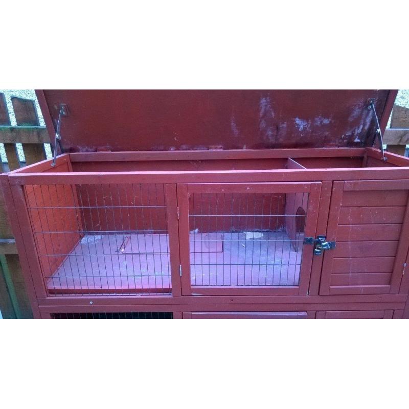 2 storey Rabbit Hutch W57",D24", H46-48"