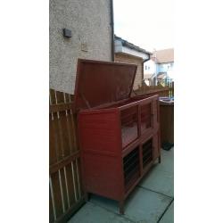 2 storey Rabbit Hutch W57",D24", H46-48"
