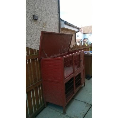 2 storey Rabbit Hutch W57",D24", H46-48"