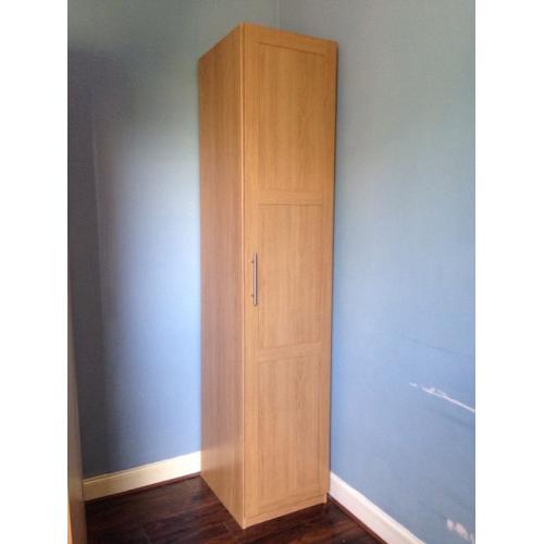 IKEA oak effect wardrobe for sale