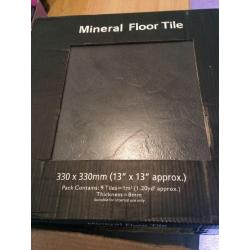 NEW Black Mineral Floor Tiles