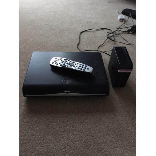 Sky HD box & router