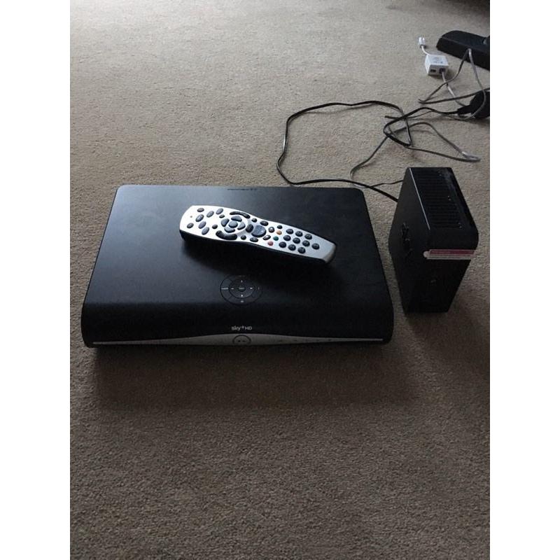 Sky HD box & router