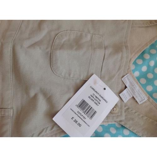 BNWT - Little white company dungarees - Size 12-18