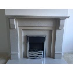 Marble fireplace