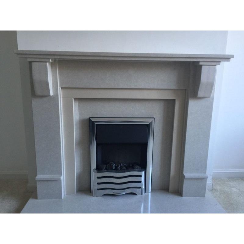 Marble fireplace