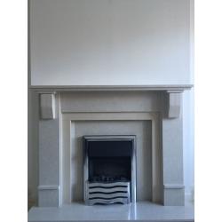 Marble fireplace