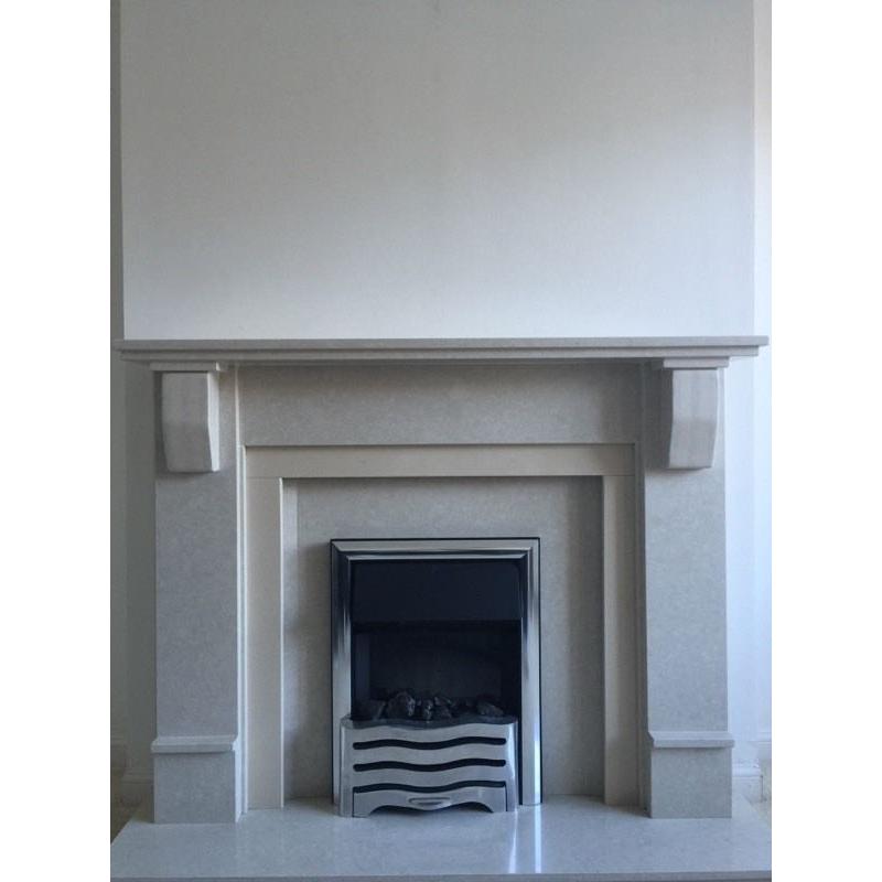 Marble fireplace