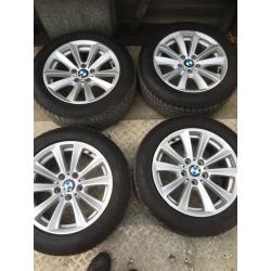 Bmw 520 f10 Alloys 17" 225-55-R17 Goodyear Runflats tyres great condition set of 4