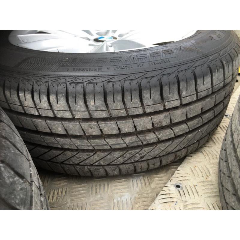 Bmw 520 f10 Alloys 17" 225-55-R17 Goodyear Runflats tyres great condition set of 4