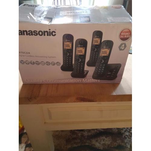PANASONIC CORDLESS PHONES (SET OF 4)