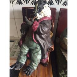 Handcrafted wind in the willows bookends