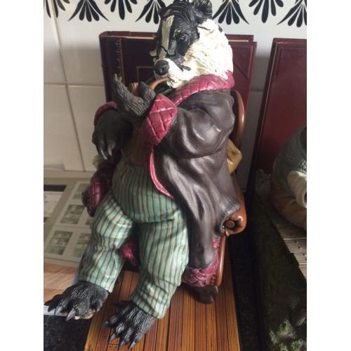 Handcrafted wind in the willows bookends