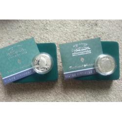 Silver Piedfort Centenary Crowns