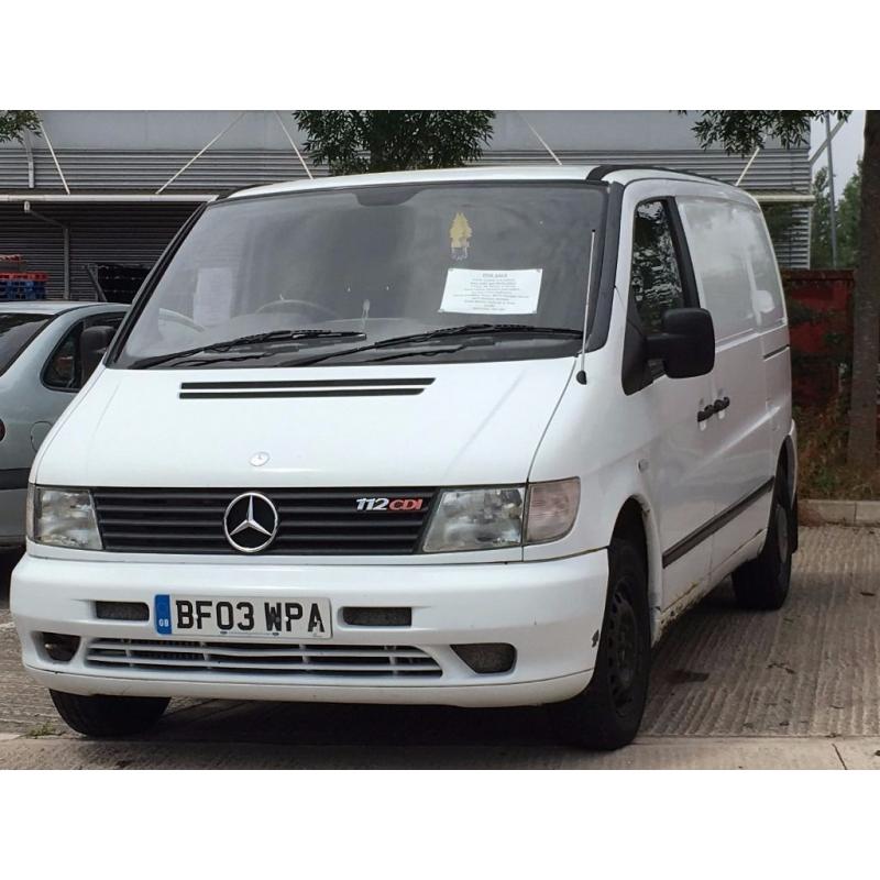 Mercedes-Benz VITO NO VAT !!! 112CDi, 120600mls Next MOT due 09/01/2017, 2 Keys, V5, Ready to Work.