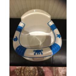 Baby way bath seat white