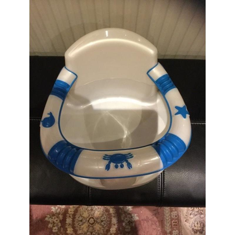 Baby way bath seat white