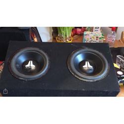 Jl subs and kicker 2000watt mono block