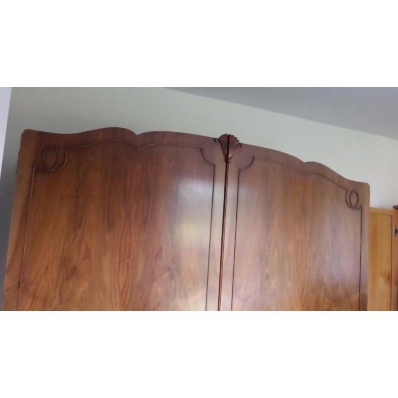 Quality Yew Double Wardrobe