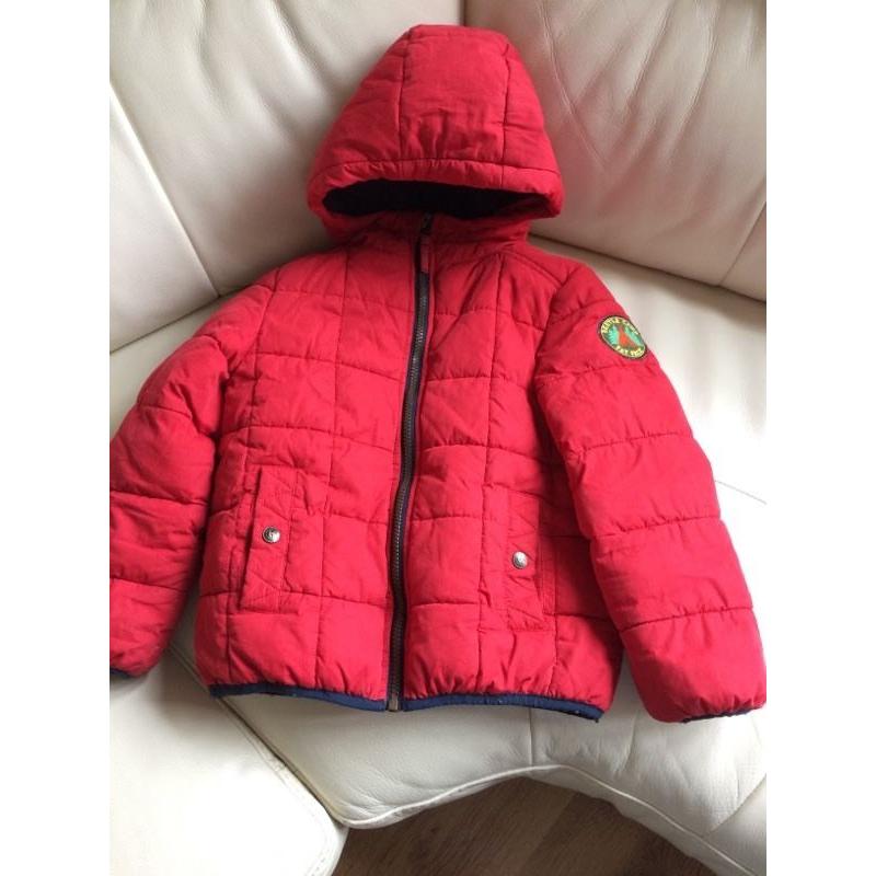 Boys Fat Face quilted jacket 4-5 years