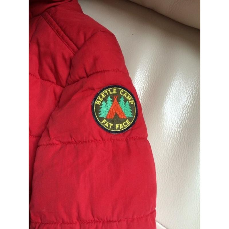 Boys Fat Face quilted jacket 4-5 years