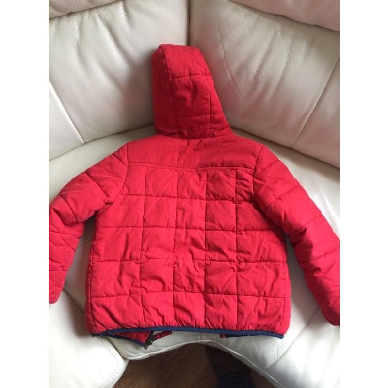 Boys Fat Face quilted jacket 4-5 years