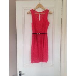 Size 8 Coral Pink New Look Dress