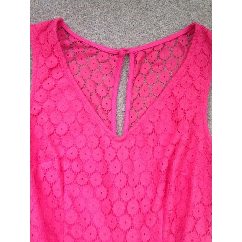 Size 8 Coral Pink New Look Dress
