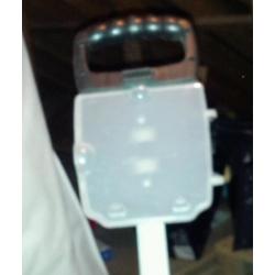 Golf slazanger pull trolley with scorecard holder and drink holder.