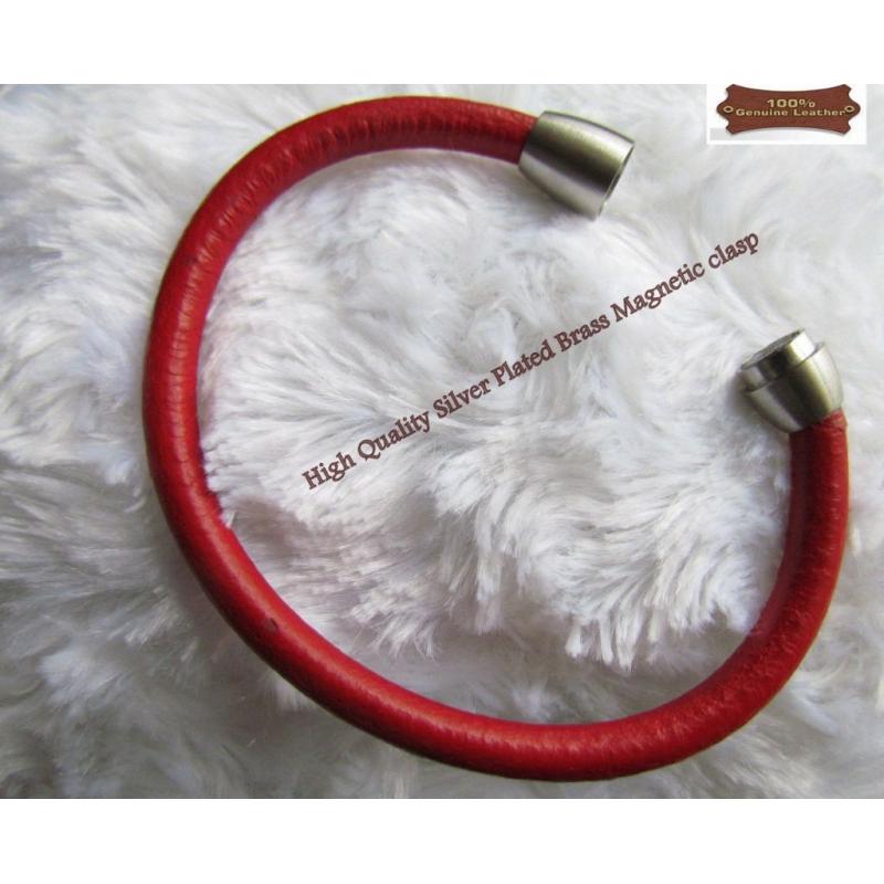 Clearance sale Genuine leather bracelets RED 50pcs Good for car boot/ebay/shops @75p
