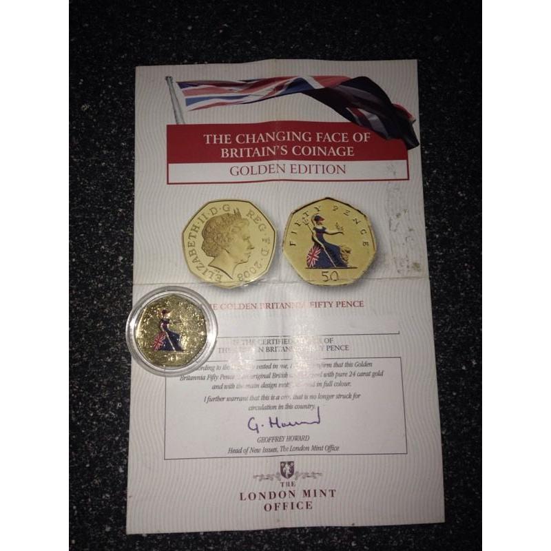 Royal mint limited edition gold coins